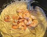 Foto del paso 12 de la receta: Pasta Alfredo con camarones 🍤