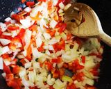 Pas rețetă Piure de cartofi și tocăniță de ciuperci cu carne de porc 1 fotografie