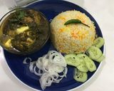 A picture of step 8 of Palak Gosht.