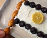 Foto del paso 4 de la receta: Smoothie Bowl Formato Bandera 🇦🇷 de Yogur Natural, Arándanos y Almendras