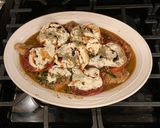 A picture of step 3 of Chicken Caprese.