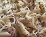 Foto del paso 3 de la receta: Macarrones con salsa 4 quesos (y, si quieres, atún)