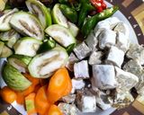 Foto langkah ke 1 dari resep Lodeh Labu Terong Tempe.