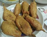 A picture of step 3 of Mirch Pakora 😃😃.
