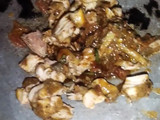 Instant Macaroni with leftover karahi