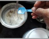 A picture of step 1 of Bread Dahi Vada.