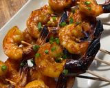 A picture of step 5 of Grilled Honey Prawns Skewers (Bali Style).