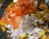 A picture of step 7 of Chana chaat In Bombay style.
