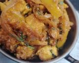 A picture of step 5 of Kadai paneer.