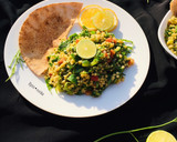 A picture of step 16 of Tabbouleh salad with a twist.