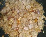 A picture of step 4 of Fry kaleji.