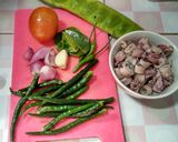 Foto langkah ke 1 dari resep Cumi asin pete, sambal ijo.