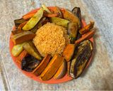 Foto del paso 2 de la receta: Arroz amarillo con verduras asadas