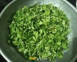 A picture of step 1 of Green Amaranth Leaves Sabji.