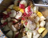 A picture of step 2 of Mixed Fruit Chat.