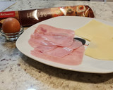 Foto del paso 1 de la receta: Croissant de jamón York y queso mozzarella