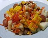 รูปขั้นตอนการทำที่ 3 ของ ส้มตำผลไม้รวม