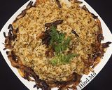 A picture of step 18 of Mujadara (Rice with Lentils and Caramelized Onions).