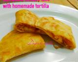 Quesadilla chicken taco with homemade tortilla langkah memasak 15 foto