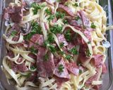 Foto langkah ke 4 dari resep Fettucini Carbonara.