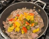 A picture of step 5 of Classic Chinese Pepper Steak.