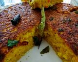 A picture of step 5 of Kadahi dhokla.