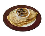 A picture of step 7 of Fig Red azuki beans (Karamani in Tamil) koottu rice.