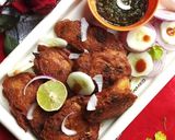 A picture of step 4 of Lahori fish fry.