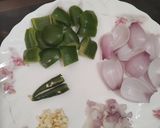 A picture of step 1 of Capsicum 🫑 Mushroom 🍄.