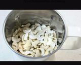 A picture of step 1 of Kaju Barfi.