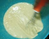 A picture of step 3 of Banana cake (without oven).