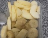 Foto del paso 1 de la receta: Bananas y manzanas flambeadas