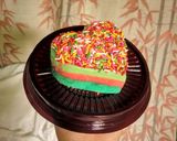 Foto langkah ke 11 dari resep Bolu kukus pelangi.