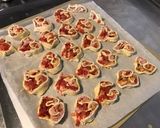 Une image de l'étape 9 de Feuilletés coeurs jambon, tomates,moutarde aux épices espagnoles.