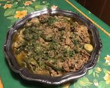 Une image de l'étape 12 de Bœuf épicé aux courgettes, oignons et persil.