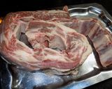 Foto del paso 1 de la receta: Asado, pechito y bondiola de cerdo a la parrilla saborizados