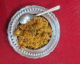 A picture of step 13 of Methi pulao.