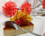 A picture of step 8 of Napolitan Flan with a Hint of Coffee.
