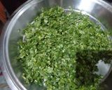 A picture of step 1 of Methi Paratha.
