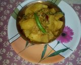 A picture of step 16 of Aloo posto.