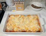 A picture of step 7 of Beef Enchiladas.
