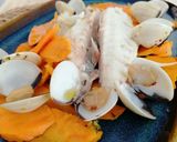 Foto del paso 9 de la receta: Dorada al Horno con Boniato y Almejas