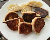 A picture of step 8 of Pan Fried Chicken Potstickers.
