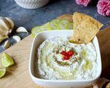 A picture of step 2 of Tzatziki dip.