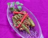 Okra mint masala recipe step 2 photo