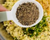 A picture of step 1 of Baked Falafel.