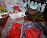 Foto langkah ke 2 dari resep Fettucini Carbonara Merah Putih.