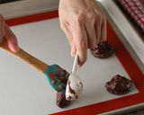 A picture of step 6 of Brownie Crinkle Cookies [No Flour].