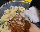 A picture of step 3 of "Crunchy King fish Kabab".