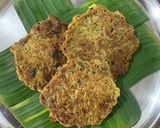 A picture of step 3 of Kadali Fula Bhaja (Banana Flower fry).